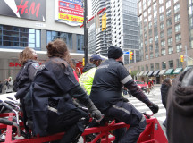 zombie paramedics bike a red bike for The Heart and Stroke Foundation