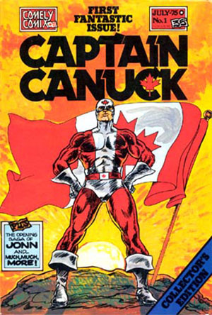 The first issue of Captain Canuck from July 1975.
