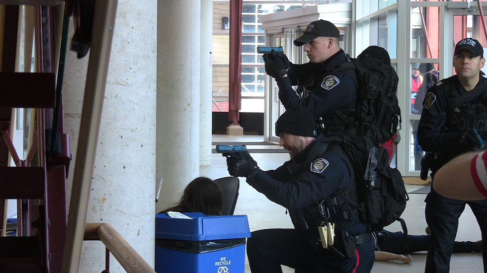 College’s first lockdown drill a team effort