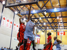 Williams with a huge lay up their previous game against Fanshawe 