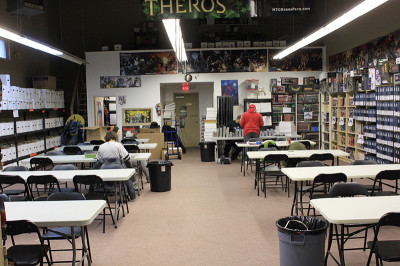 When not hosting card game tournaments, the back room is open for casual gaming to whoever wants to play.