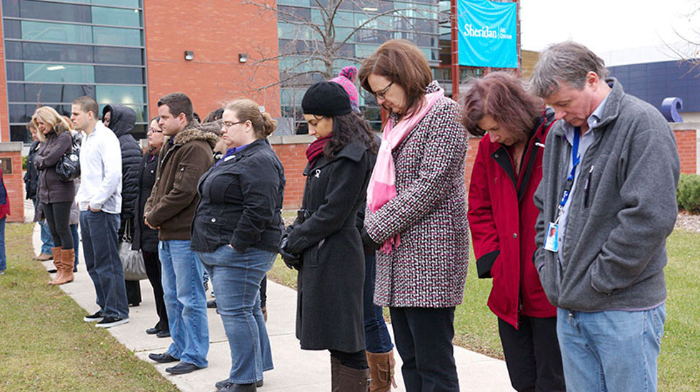 Peace garden memorial to Montreal massacre victims