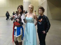 Molly Heffernan as Edward kenway from assassins creed 4, Jena Tilley as Elsa from frozen and Jocelyn Grills as Abaddon from supernatural