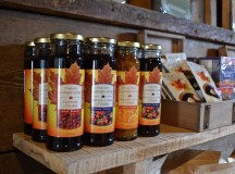 Apparently maple syrup can be quite versatile, as demonstrated by these fruit-flavoured maple syrup spreads that are available at the festival.  Looks quite delicious.