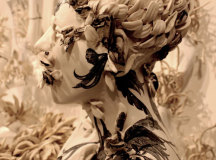 Composed of many tiny pieces the original busts were prepared during Cooper’s time at Kohler in America