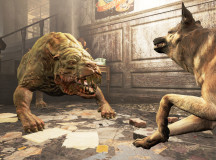 Mutant hounds are a new enemy in Fallout working for the super mutants. They are massive and can kill anything easily when they swarm. 