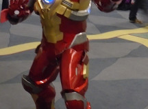 This Iron Man costume both lit up and moved, with the mask moving electronically as it does in the film.