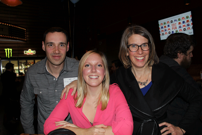Von Jeppeson, Amanda Good-Fuller, and Amy Reusch represent the Class of 2009