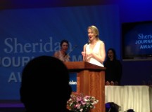 Amanda Weldon, the winner of the Shaw New Media Award